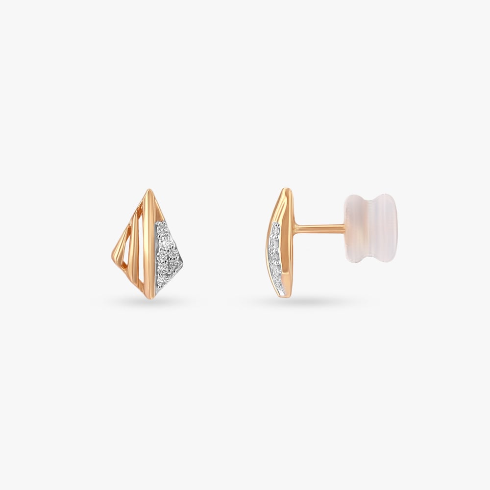 Facet Flair Diamond Stud Earrings,,hi-res image number null