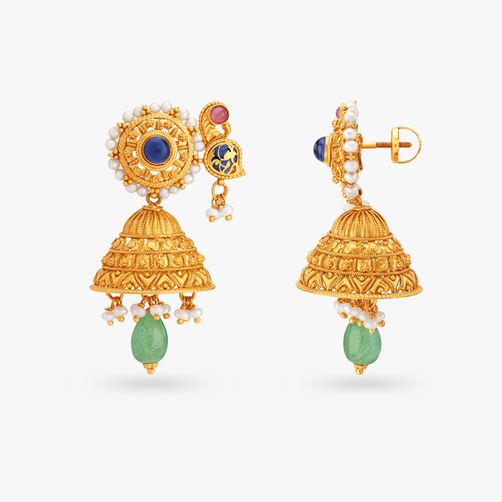 Mirroring Opulence Necklace Set with Chandak Flowers,,hi-res image number null