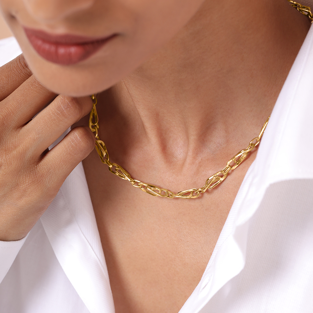 Sleek Elegance 18KT Gold Chain,,hi-res image number null
