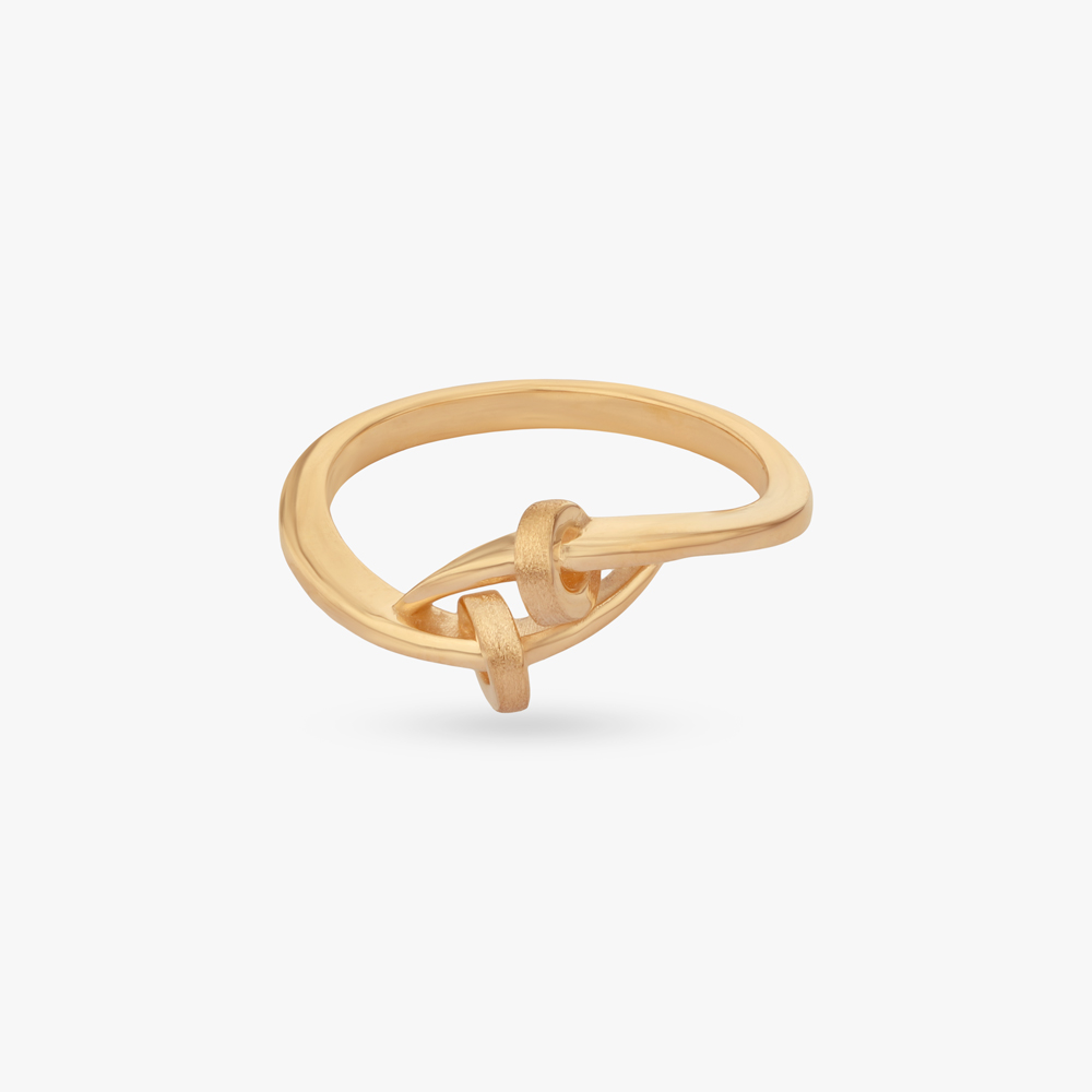 Cross Knot Gold Ring,,hi-res image number null