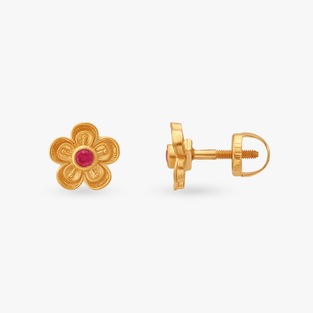 Playful Elegance Stud Earrings For Kids,,hi-res image number null