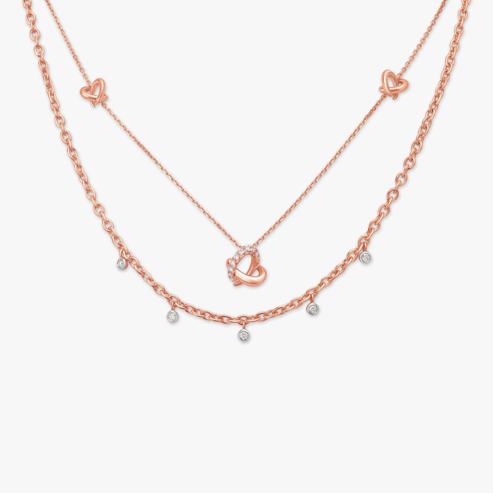 Sparkling Hearts Diamond Necklace,,hi-res image number null