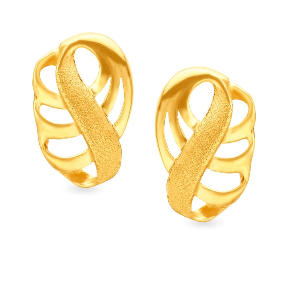 

Artistic Fancy Gold Stud Earrings
