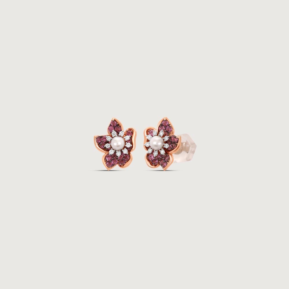 Blossom Aura Diamond Stud Earrings,,hi-res image number null
