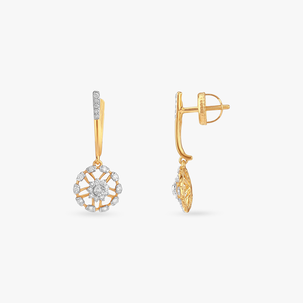 Sparkle Spin Diamond Drop Earrings,,hi-res image number null