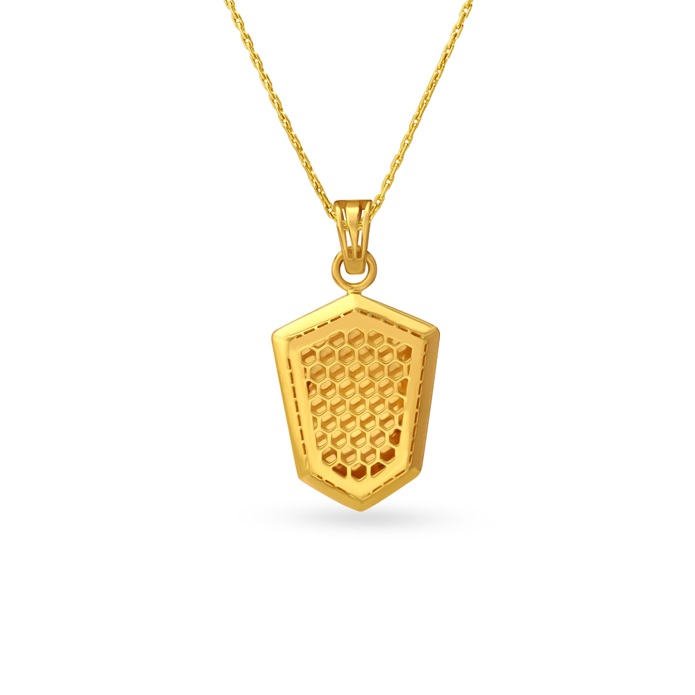 Ganesha Engraved Men's Laser Cut Pendant,,hi-res image number null