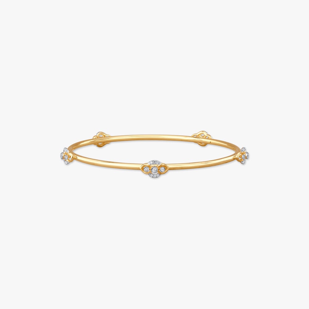 

Dainty Dot Diamond Bangle