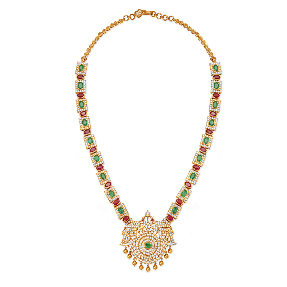 Colourful Gold and Diamond Haram