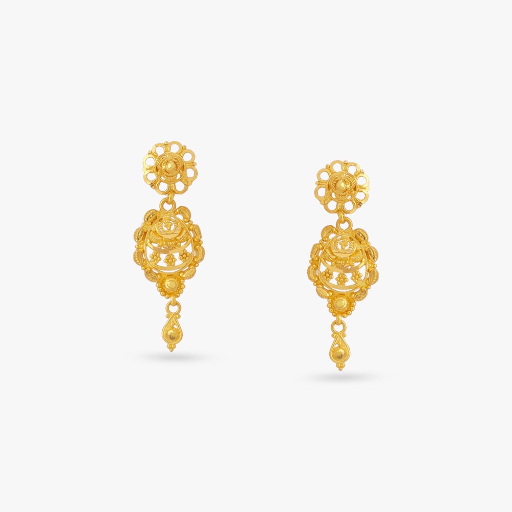 Tiny Treasure Gold Drop Earrings for Kids,,hi-res image number null