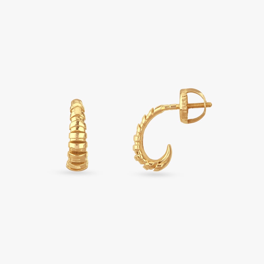 Stack Loop Gold Hoop Earrings,,hi-res image number null