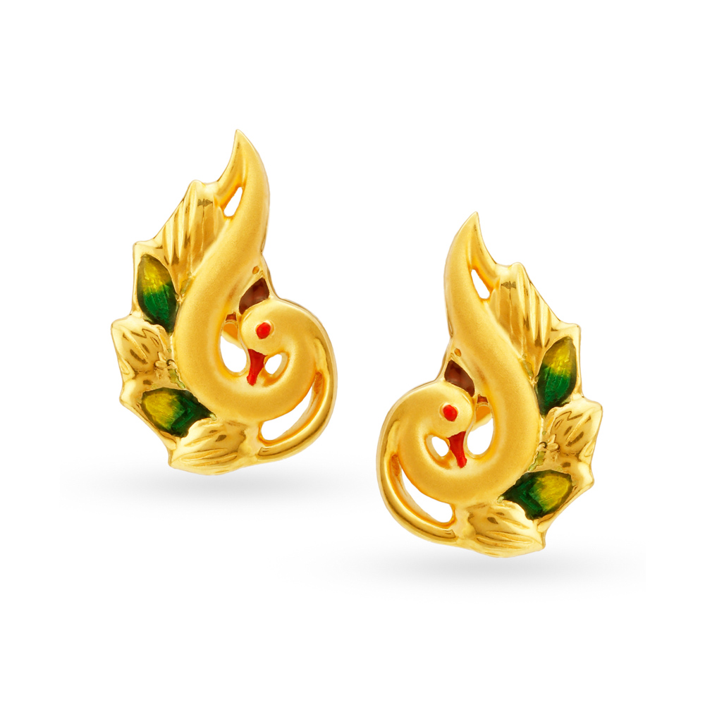 Peacock clearance earrings studs