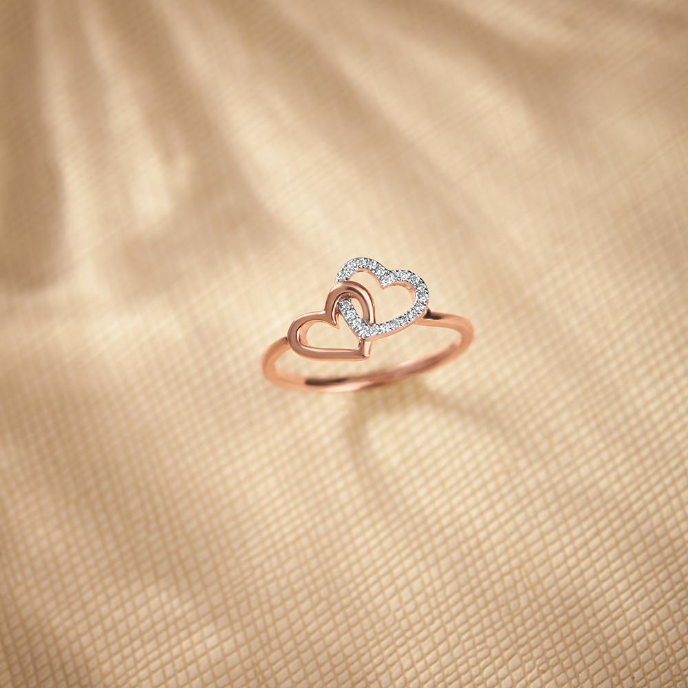 Subtle Heart Diamond Ring,,hi-res image number null