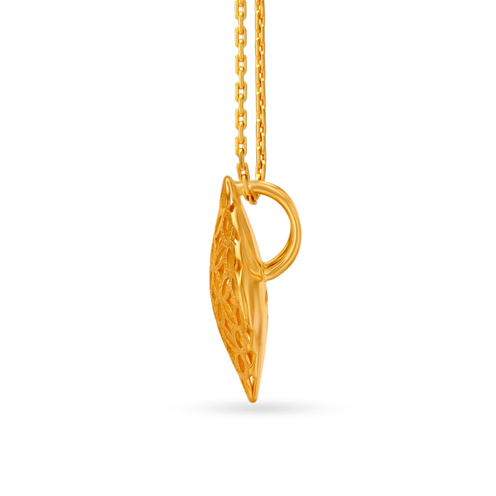 Geometric Gold Pendant and Earrings Set,,hi-res image number null