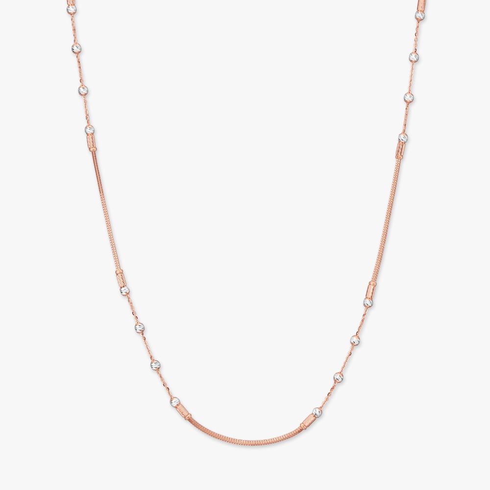 

Rhythmic Bead Gold Chain