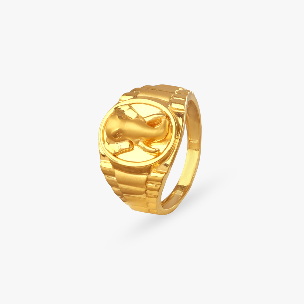 Panther Power Gold Ring for Men,,hi-res image number null