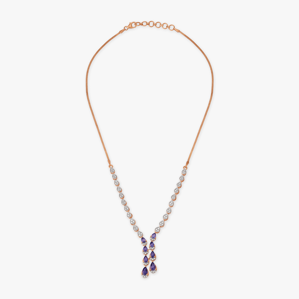 Classy Lariat Diamond Necklace Set,,hi-res image number null