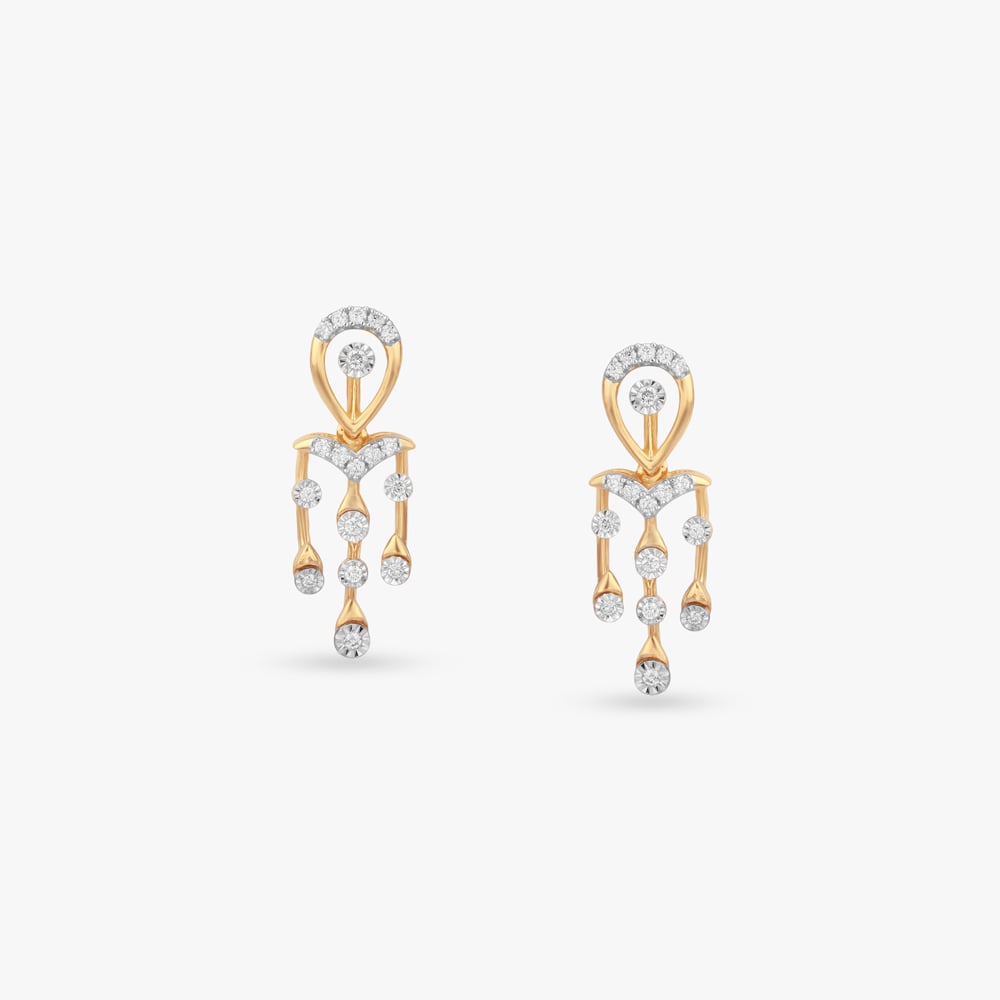 Rainfall Arch Diamond Drop Earrings,,hi-res image number null