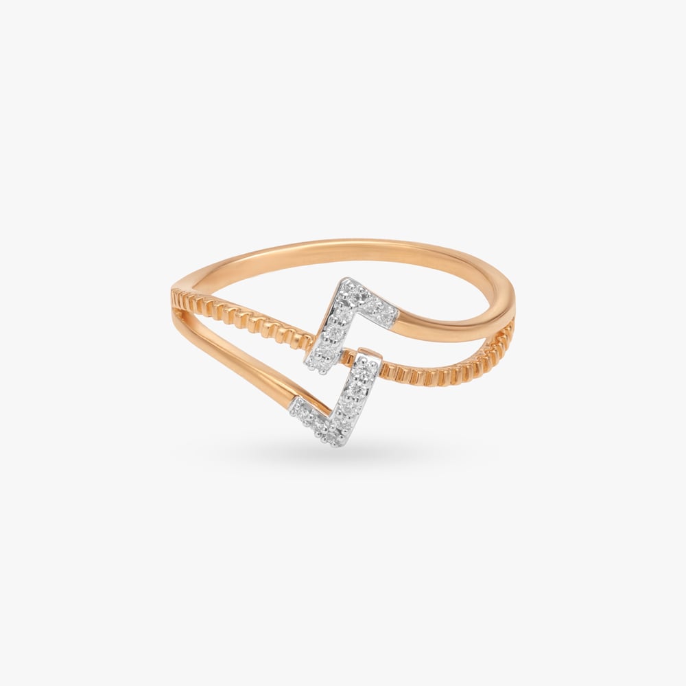 

Angular Pulse Diamond Ring