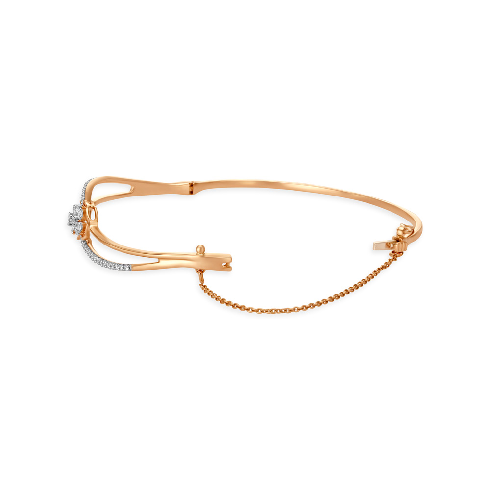 Sophisticated Bloom Diamond Bangle,,hi-res image number null