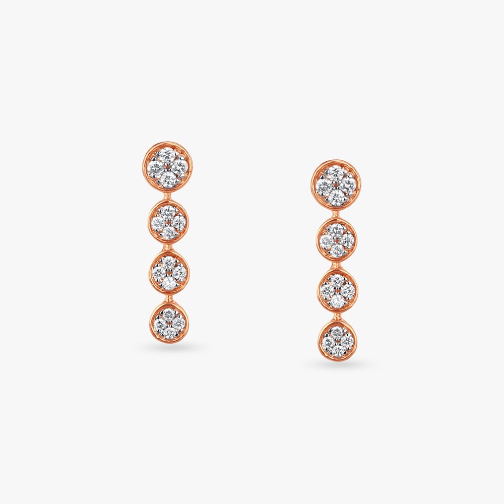 

Sparkle Stack Diamond Drop Earrings