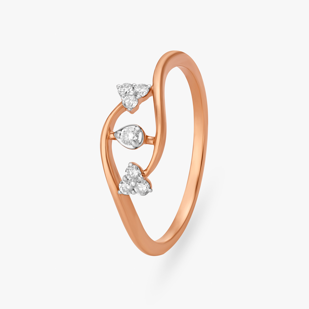 Wavy Wink Diamond Ring,,hi-res image number null