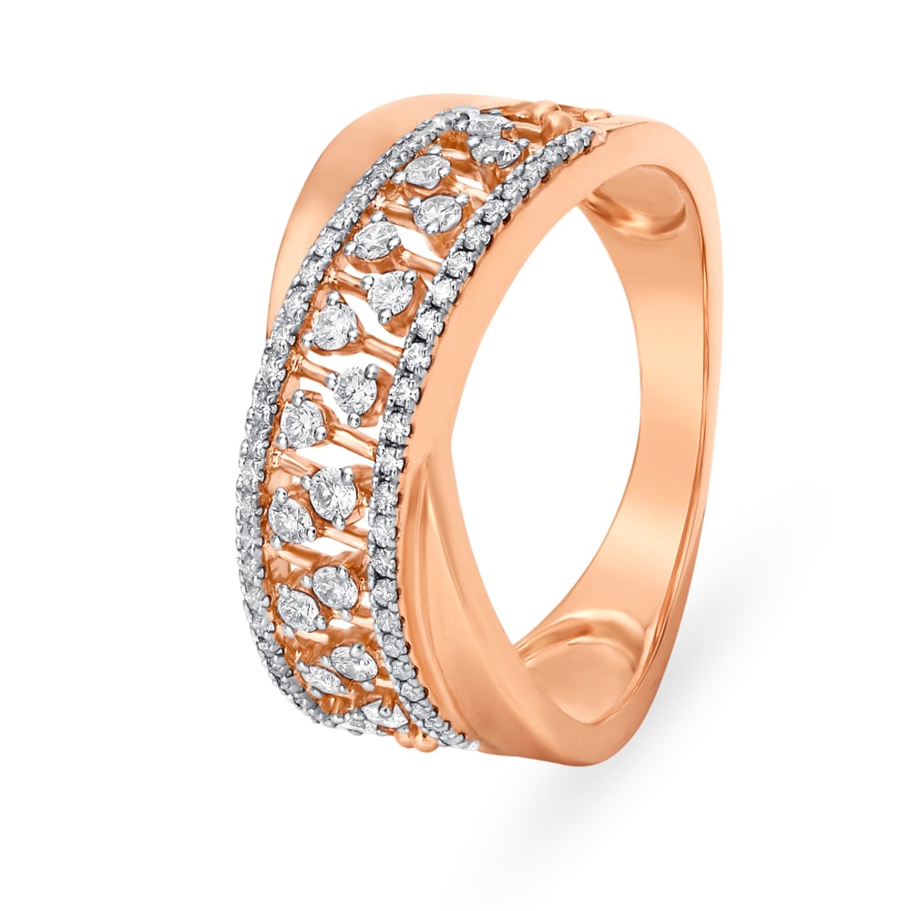 Dazzling Rose Gold and Diamond Ring,,hi-res image number null