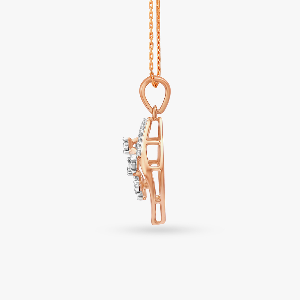 Graceful Leaf Diamond Pendant,,hi-res image number null