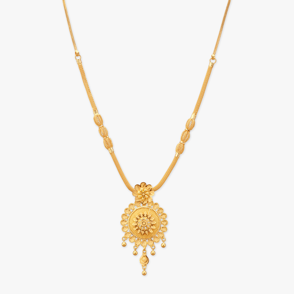 Sunbeam Bloom Gold Necklace Set,,hi-res image number null