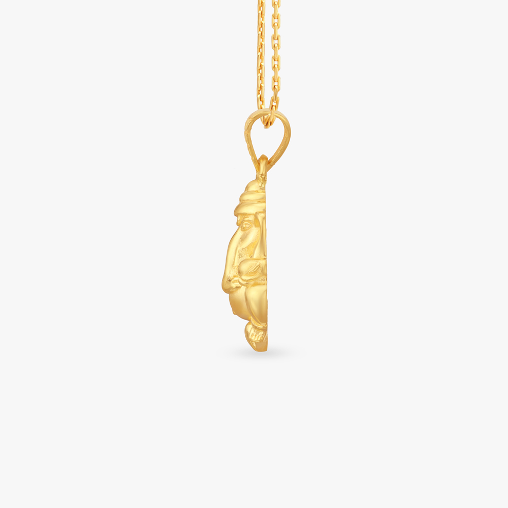 Ganesha Grace Gold Pendant,,hi-res image number null