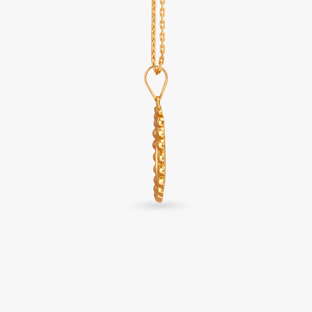 Dome Pearl Gold Pendant,,hi-res image number null