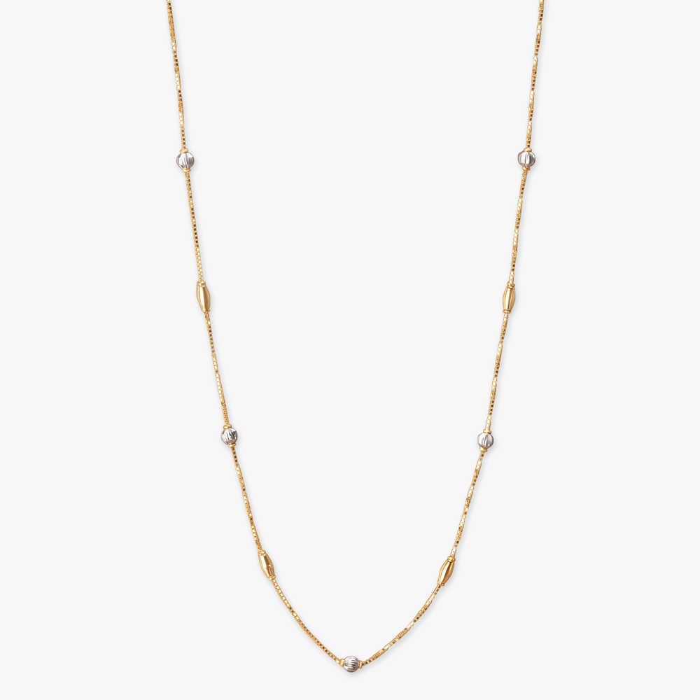 Starlit Bead Gold Chain,,hi-res image number null