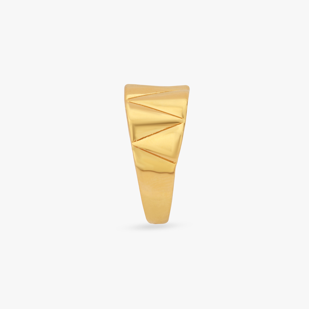 Geometric Gleam Gold Ring,,hi-res image number null