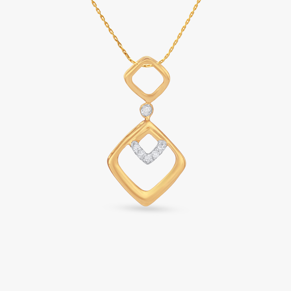 

Geo Frame Diamond Pendant