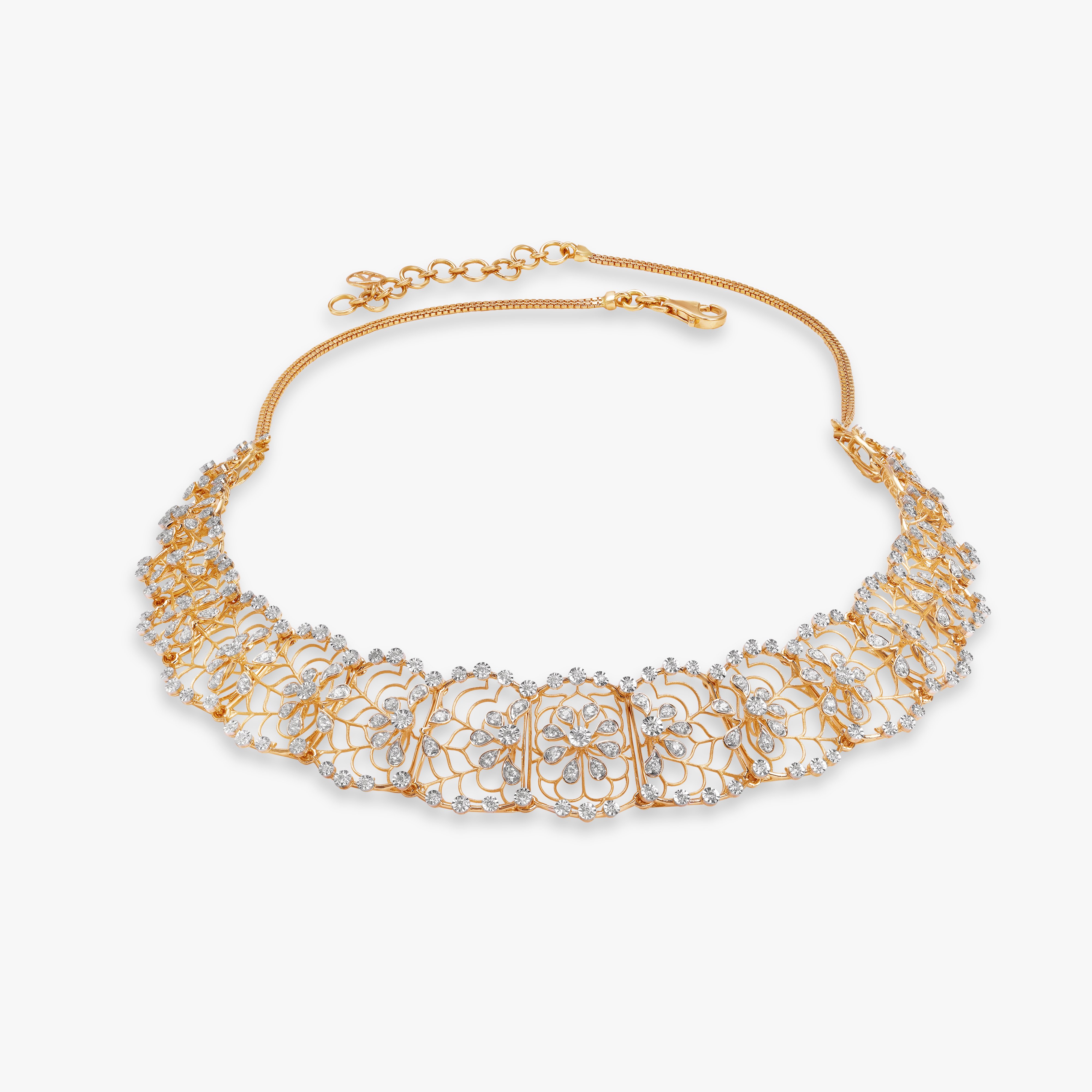 Laced Reverie Diamond Necklace Set,,hi-res image number null