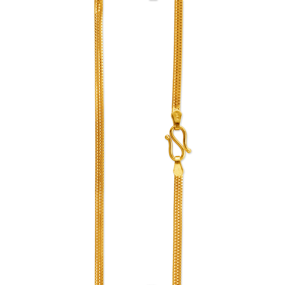 Classy Modern Gold Box Chain,,hi-res image number null
