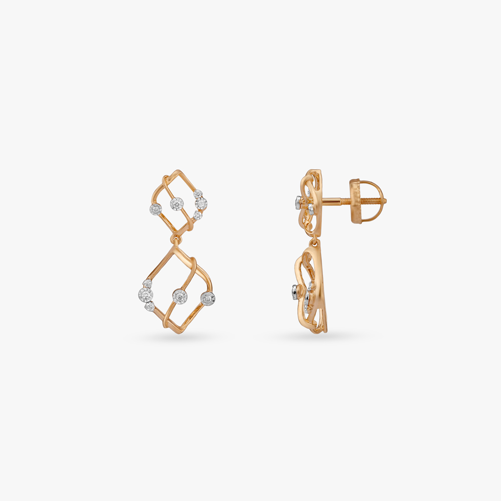 Modern Muse Diamond Drop Earrings,,hi-res image number null