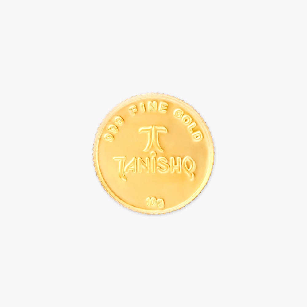 

10 gram 24 Karat Gold Coin with Ganesha Motif