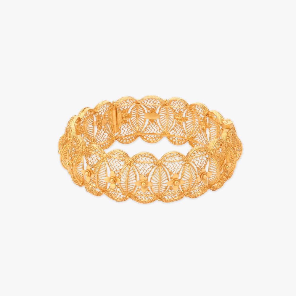 Phool Rekha Choor Gold Bangles,,hi-res image number null
