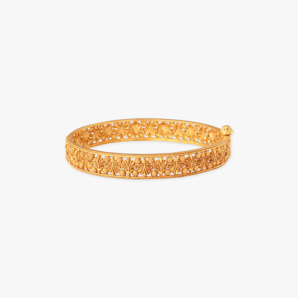 Midnight Bloom Gold Bangles,,hi-res image number null