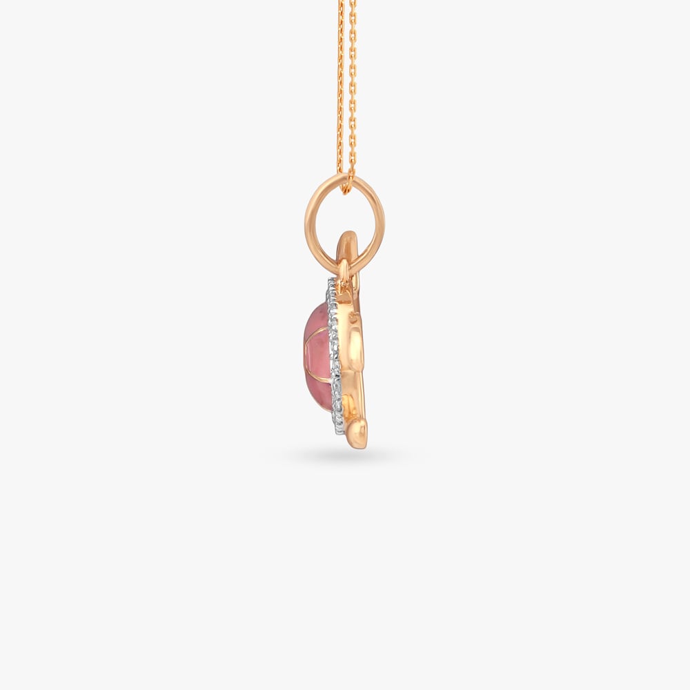 Turtle Treasure Diamond Pendant for Kids,,hi-res image number null
