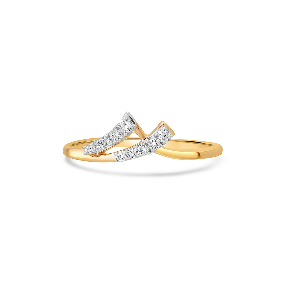 14KT Golden Twilight Diamond Finger Ring,,hi-res image number null