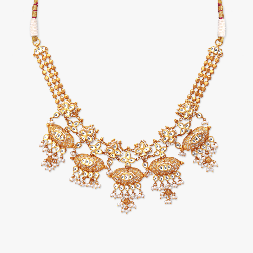 Kaali-Ghaati Splendour Gold Necklace set,,hi-res image number null