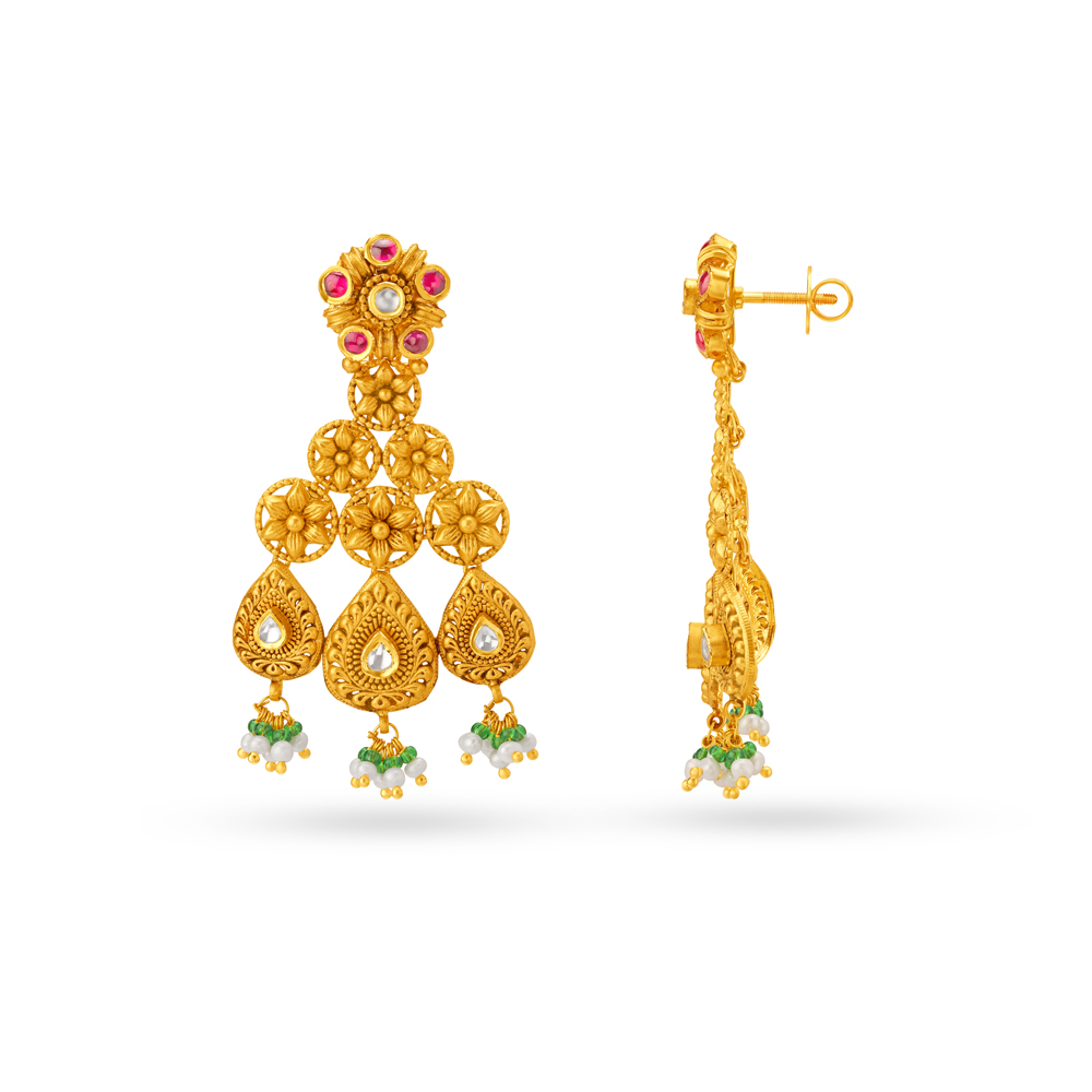 Magnificent Beaded Drop Earrings,,hi-res image number null