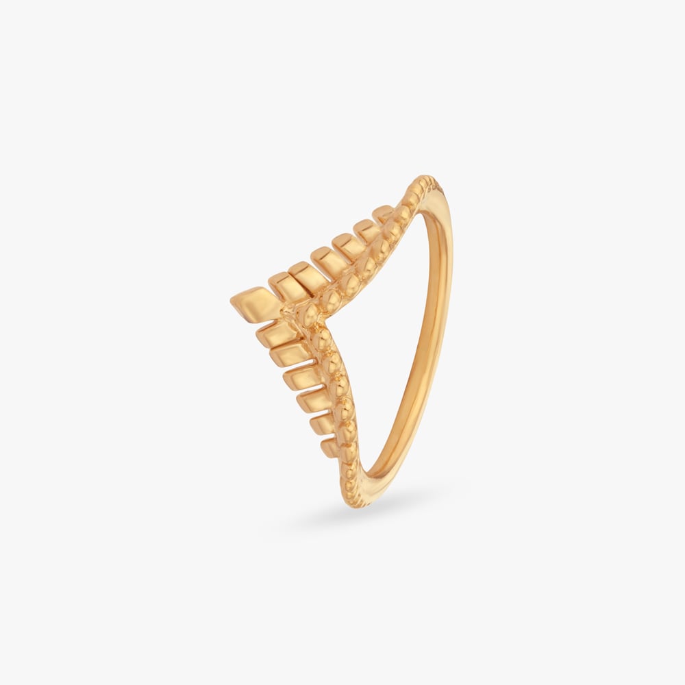 

Textured Arch Gold Ring