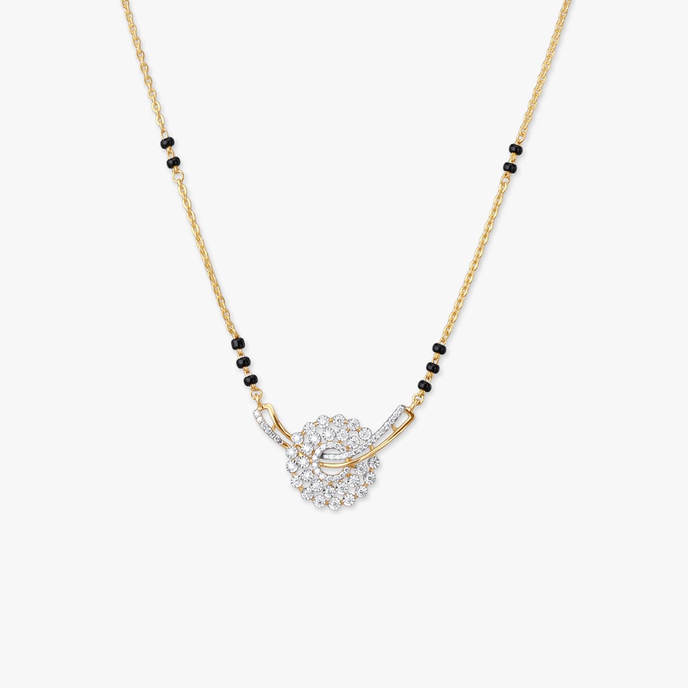 

Spiral Bloom Diamond Mangalsutra