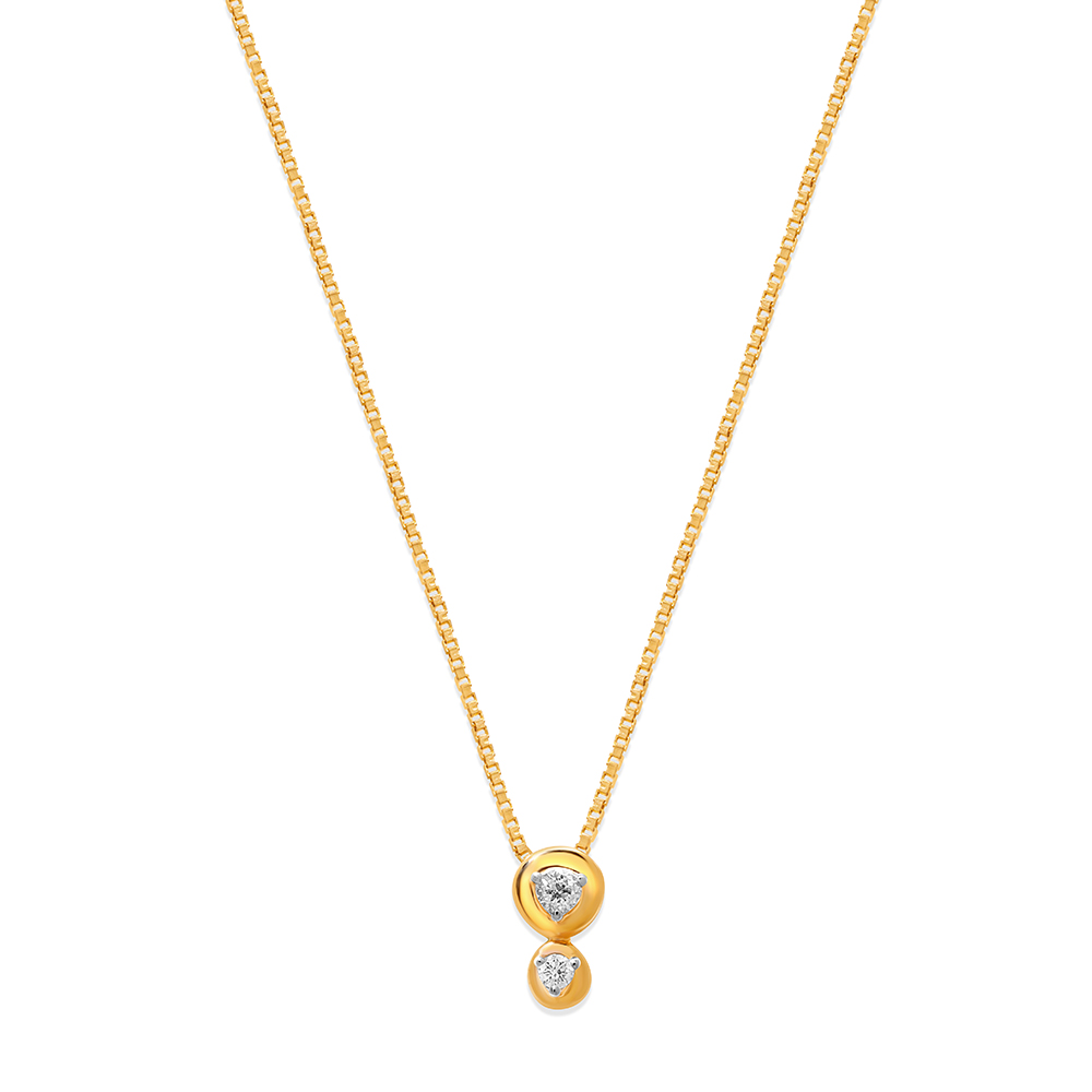 Mamma Mia 14 KT Yellow Gold Bubble it up! Pendant with Chain