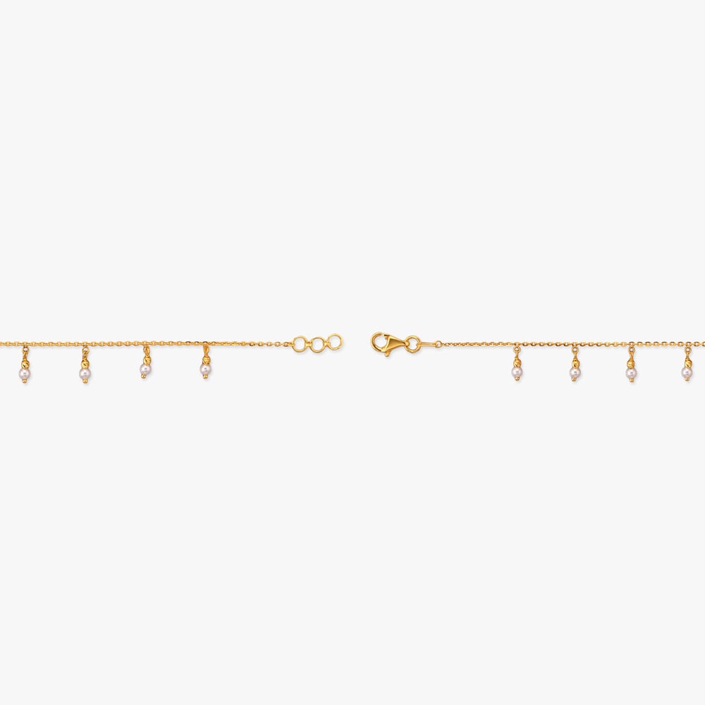 Dewdrop Fringe Gold Bracelet,,hi-res image number null