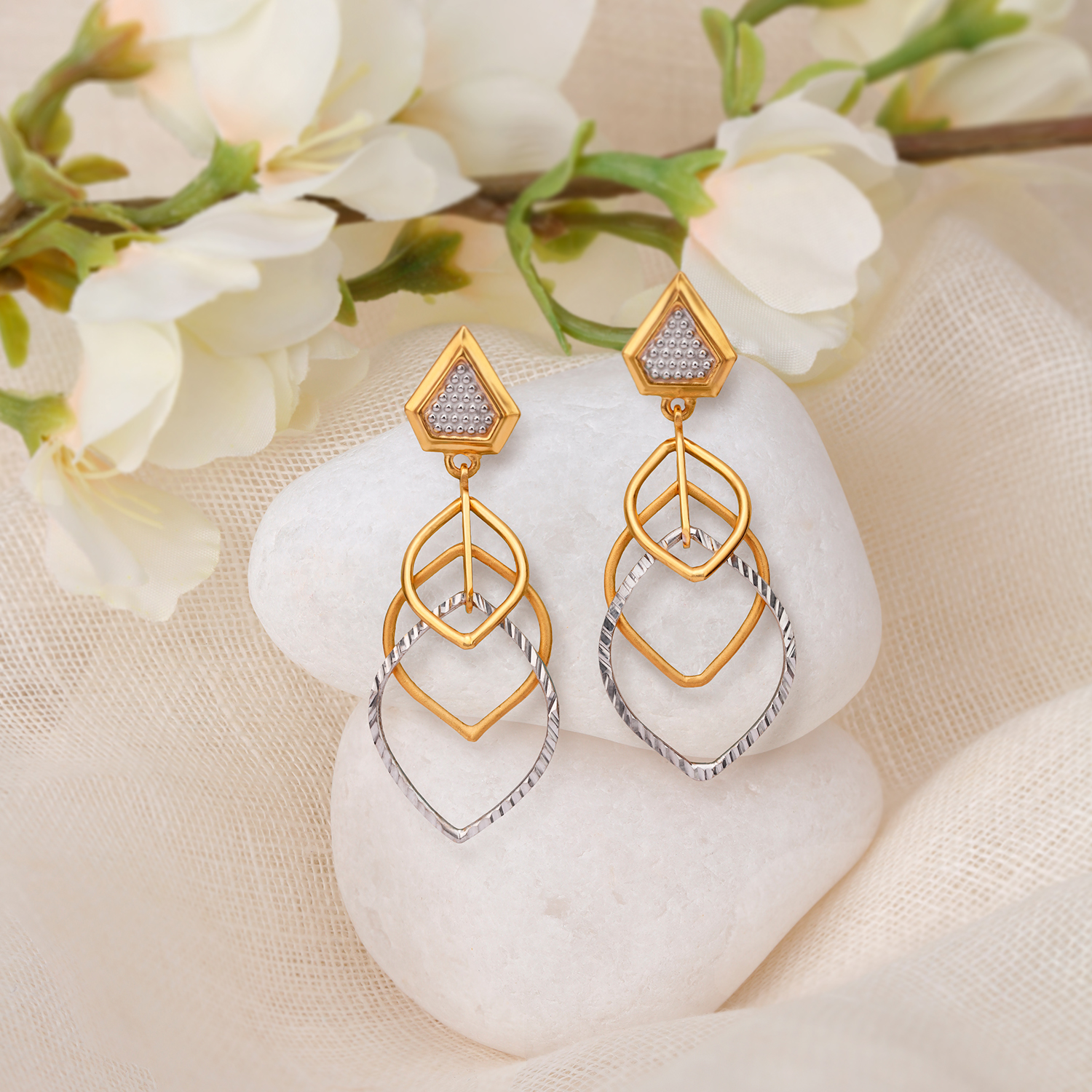 Eclectic Modern Drop Earrings
