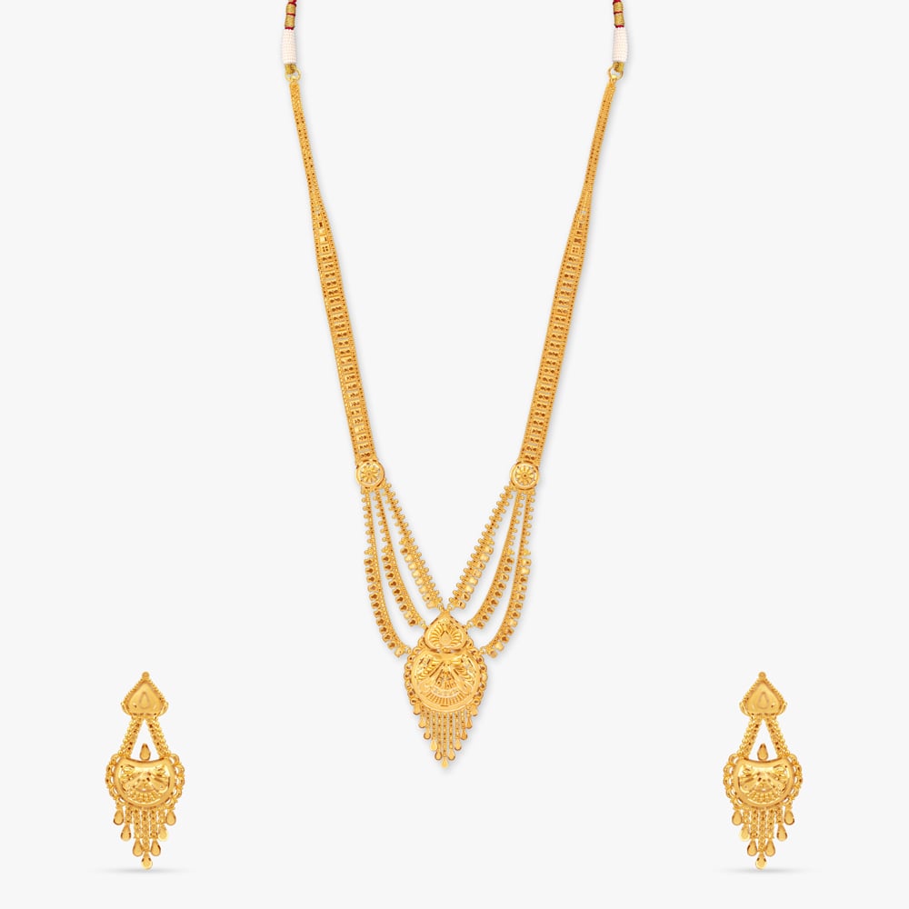 

Suncrest Draped Gold Necklace Set