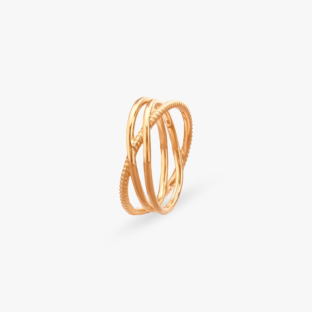 Weave Flow Gold Ring,,hi-res image number null